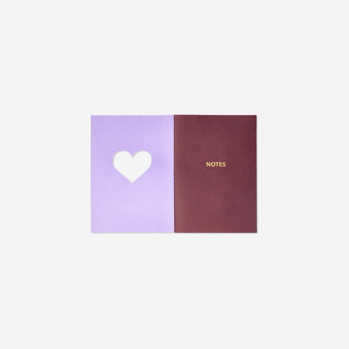 Purple Heart A5 Notebook