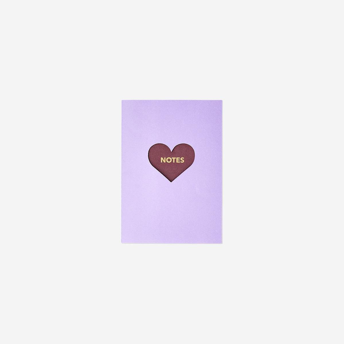 Purple Heart A5 Notebook