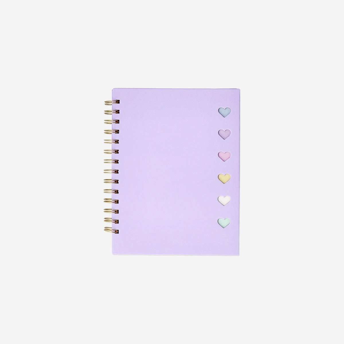 Purple Sticky Memos Notebook