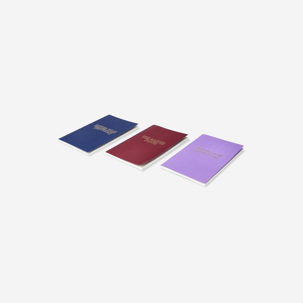 Multicolour Quoted Notebooks, 3 Pcs