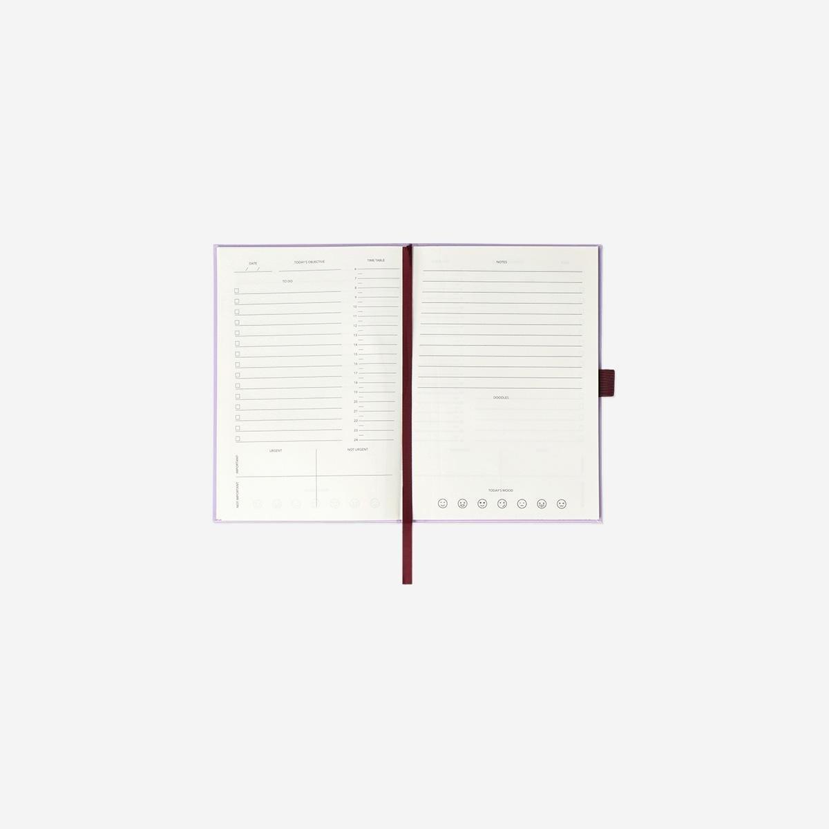 Purple Undated A5 Planner