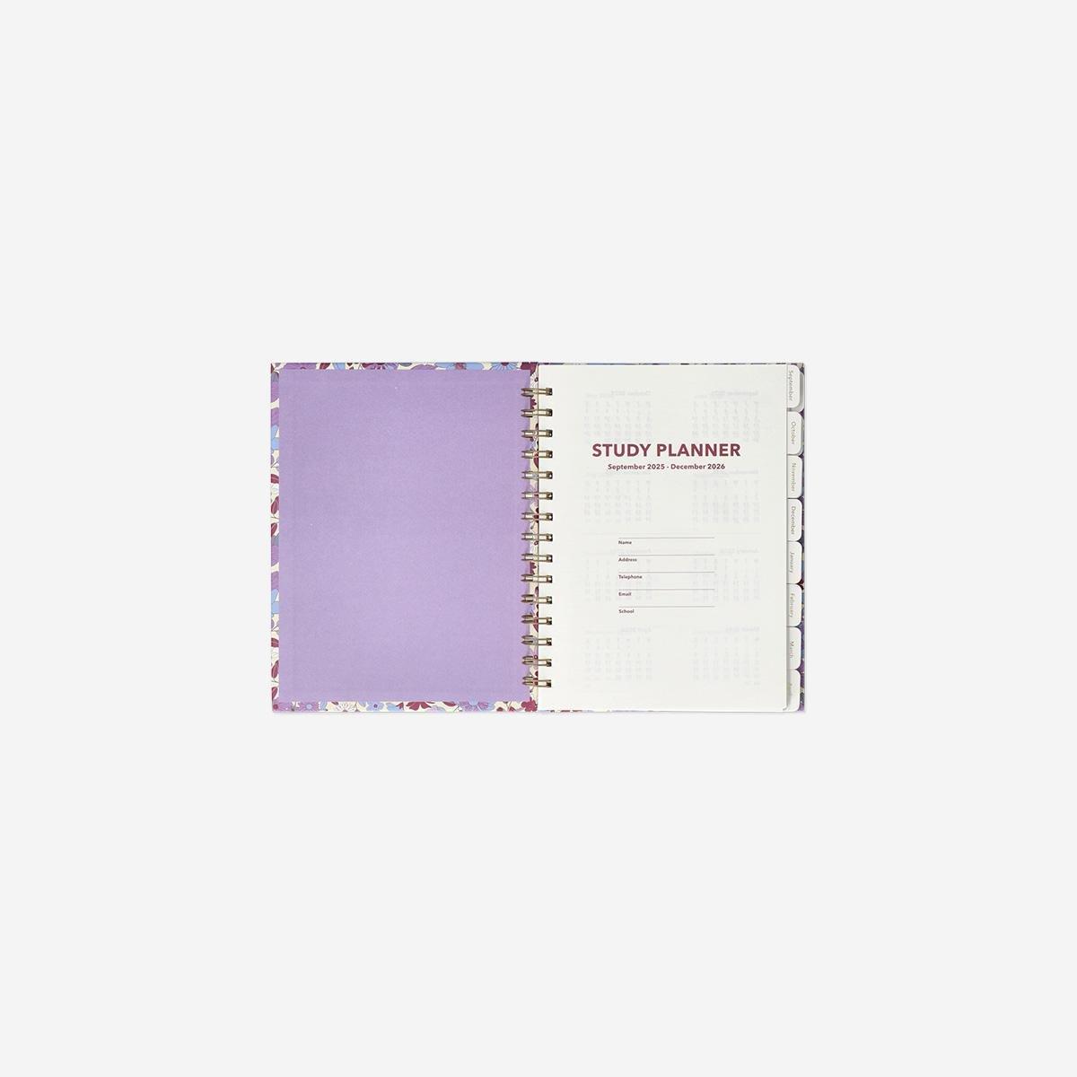 Multicolour Floral Study Planner