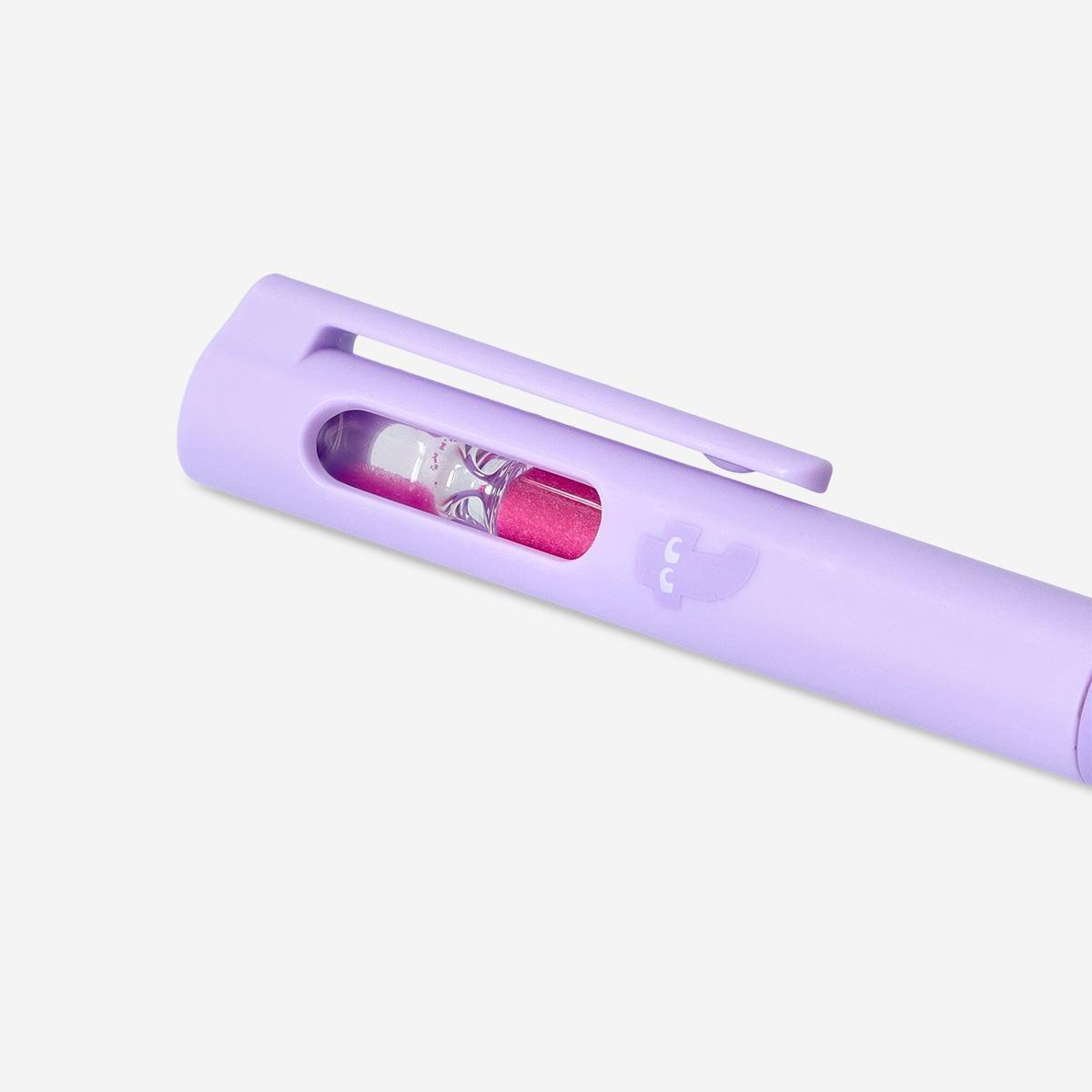 Purple Hourglass Ballpoint Pen