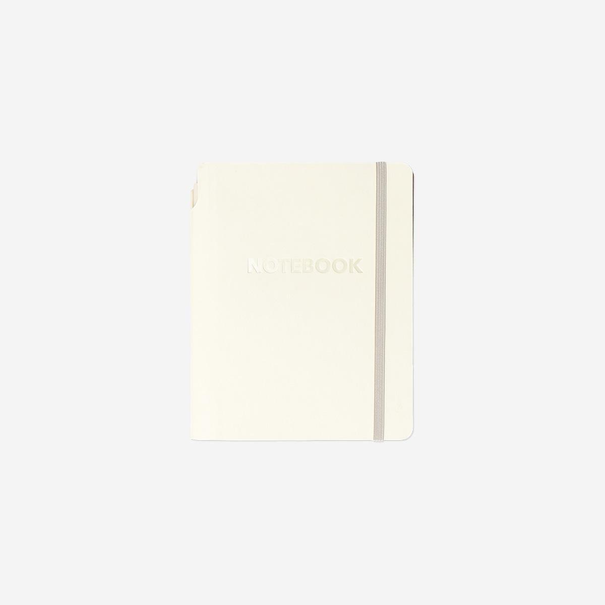 Beige Notebook With Ballpoint Pen