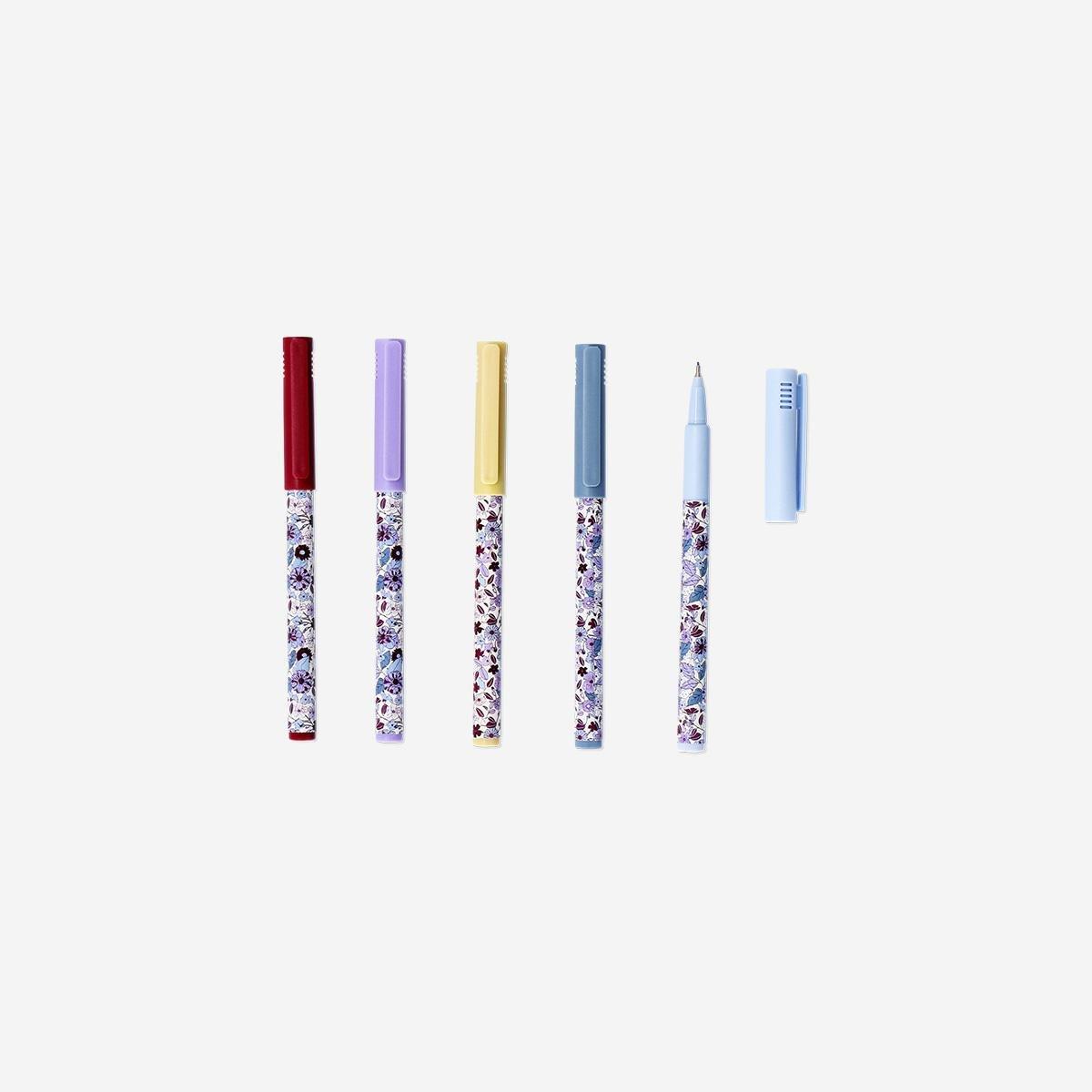 Multicolour 0.4 Mm Tip Drawing Pens, 5 Pcs