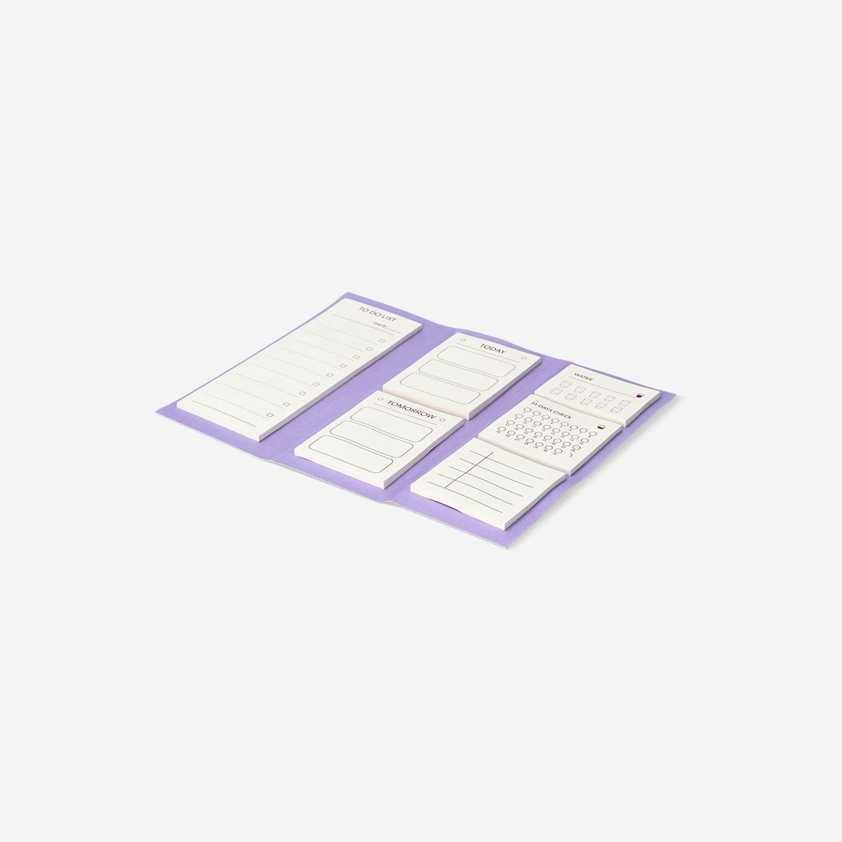 Multicolour Sticky Memos Planner Pads