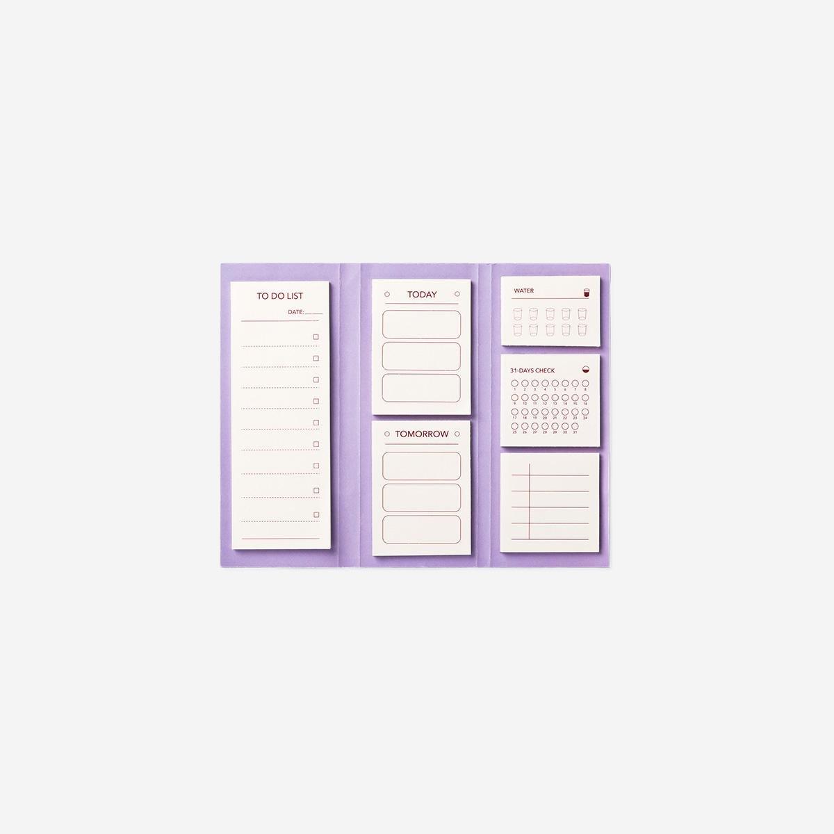 Multicolour Sticky Memos Planner Pads