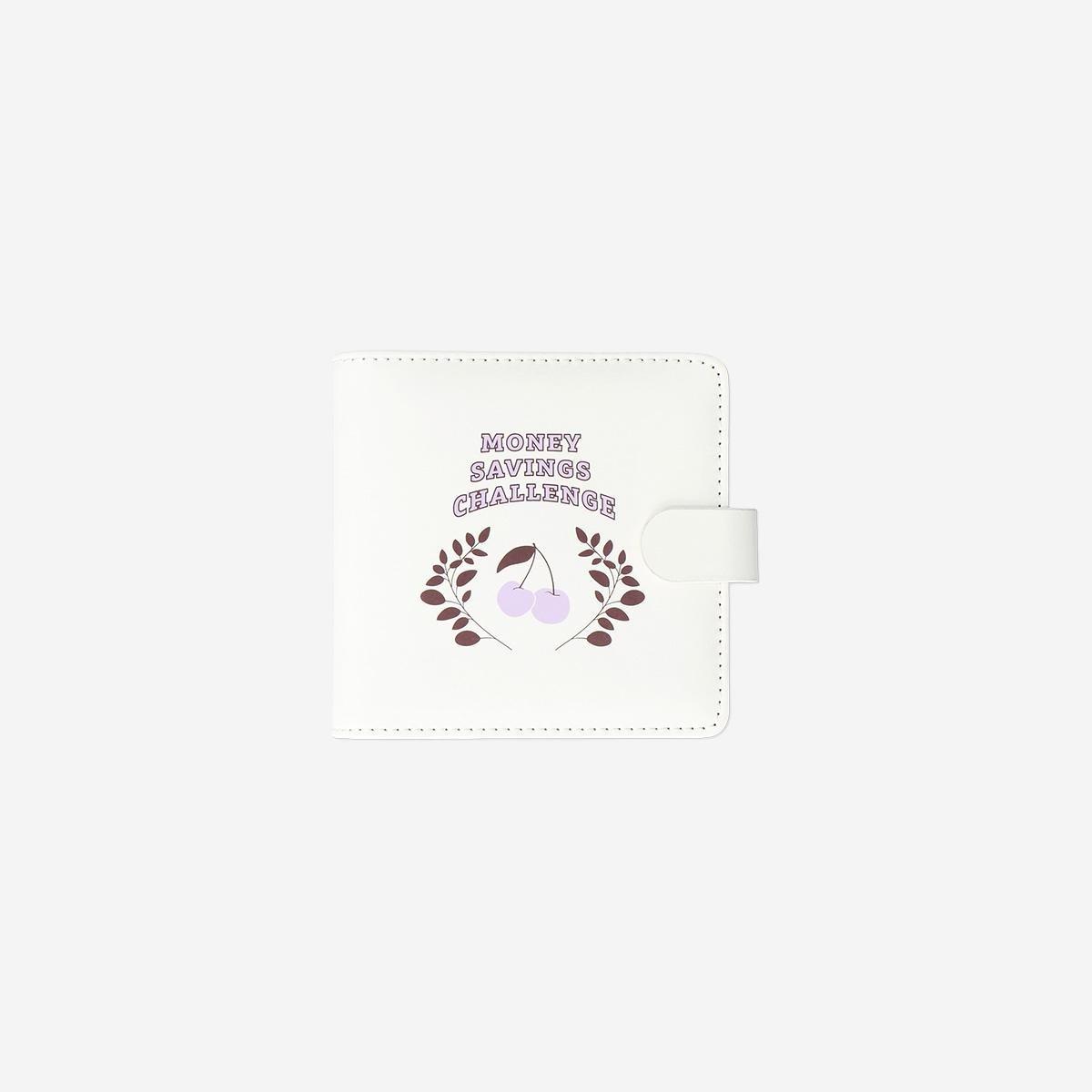 White Money Saving Challenge Book