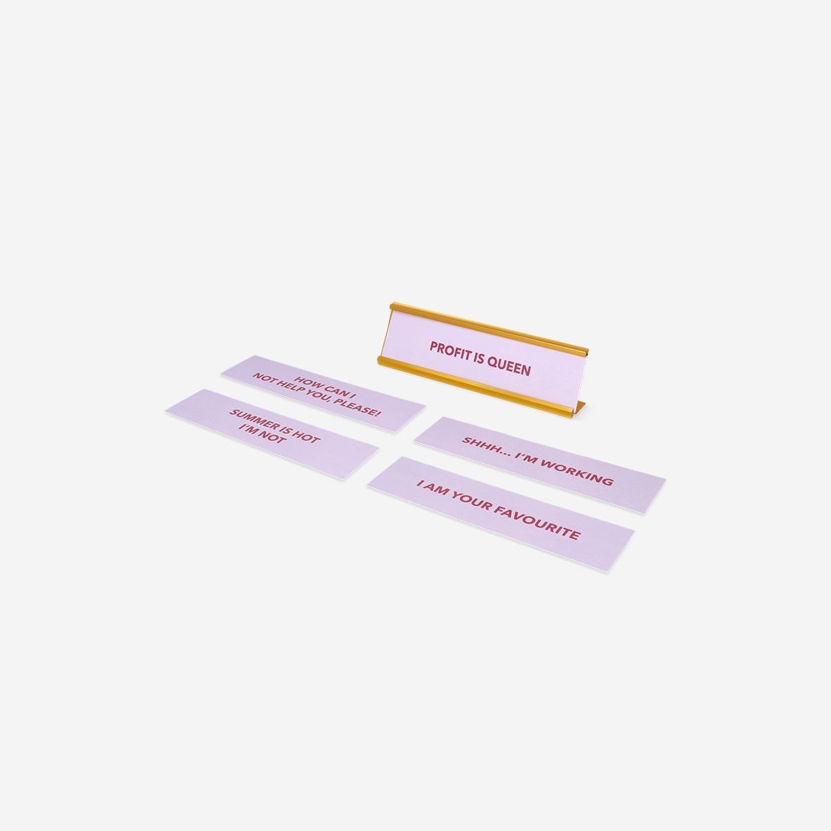 Multicolour Desktop Sign