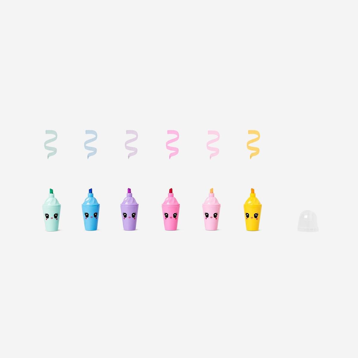 Multicolour Milkshake Highlighters - 6 Pcs