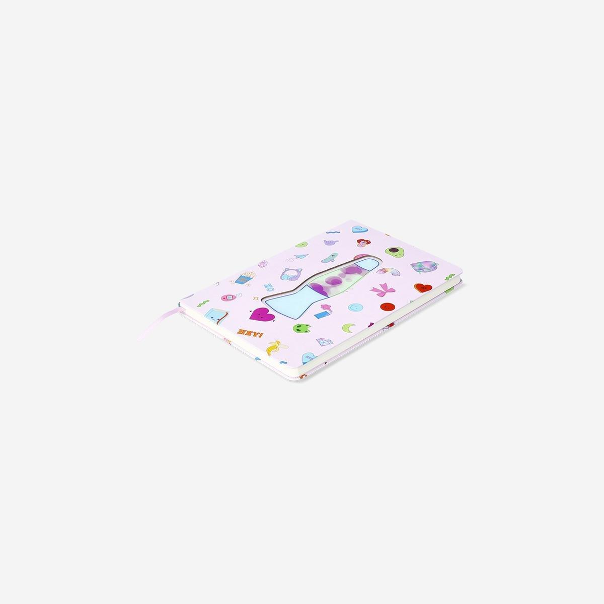 Multicolour Notebook With Lenticular Lava Lamp