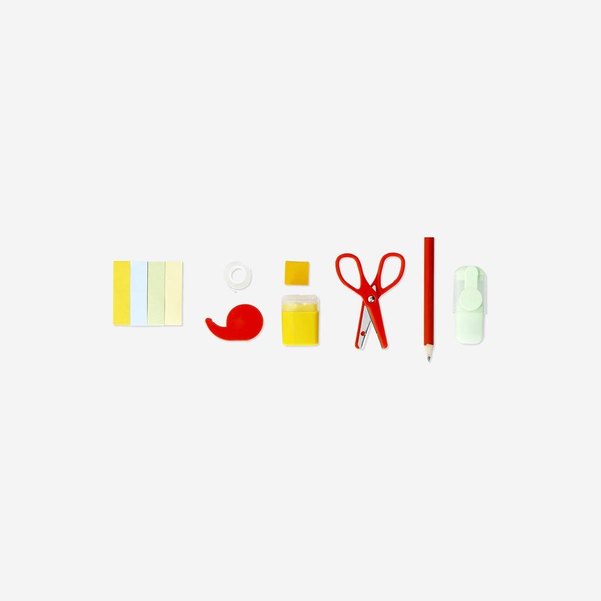 Multicolour Banana Box Stationery Kit