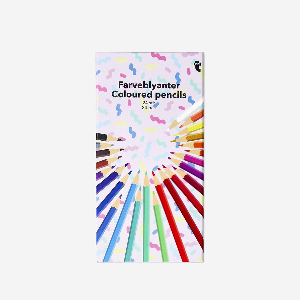 Multicolour Erasable Colouring Pencils - 24 Pcs
