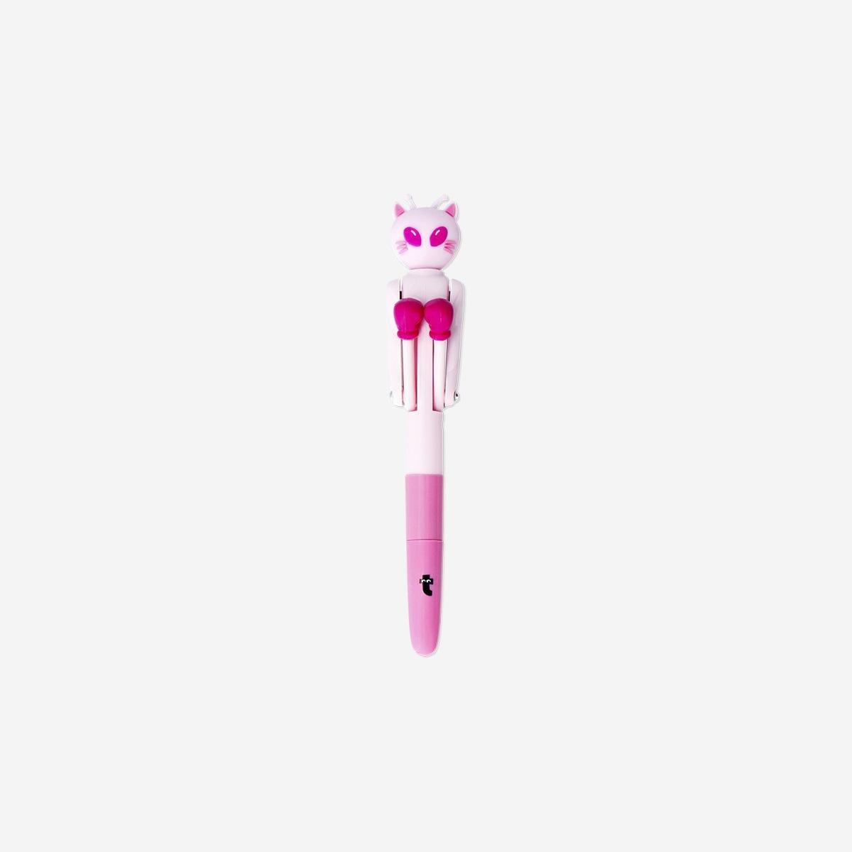 Pink Alien Punching Pen
