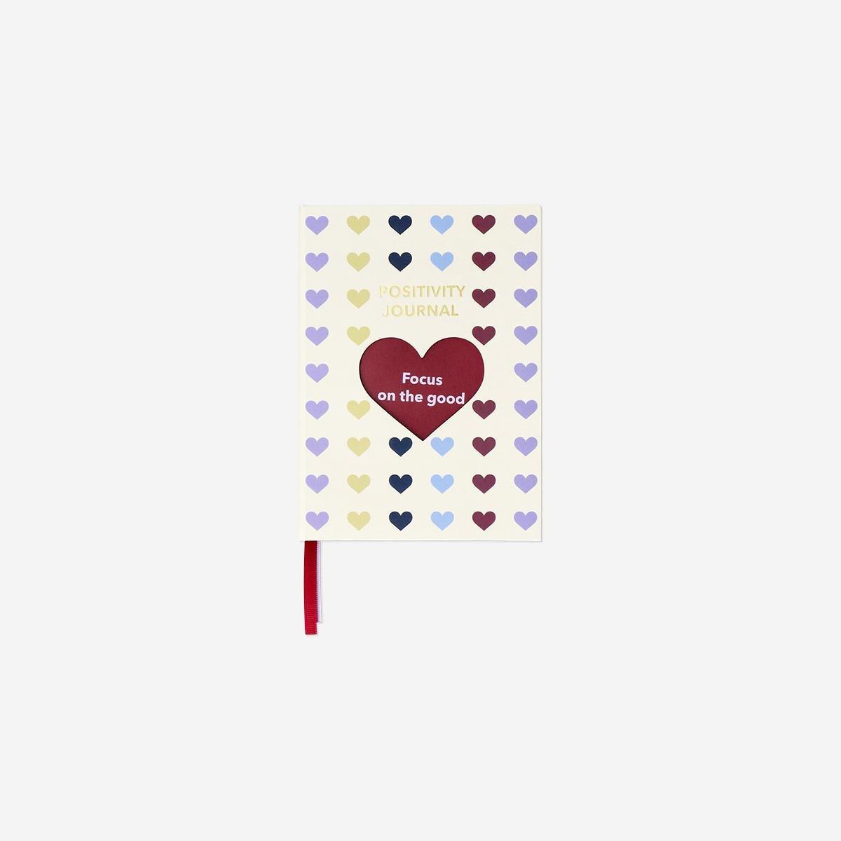 Multicolour Hearts Positivity Journal
