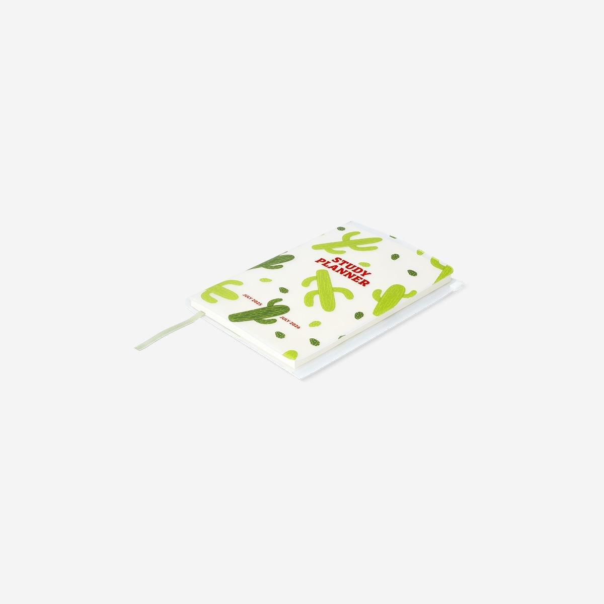 Green Cactus Weekly Study Planner - English
