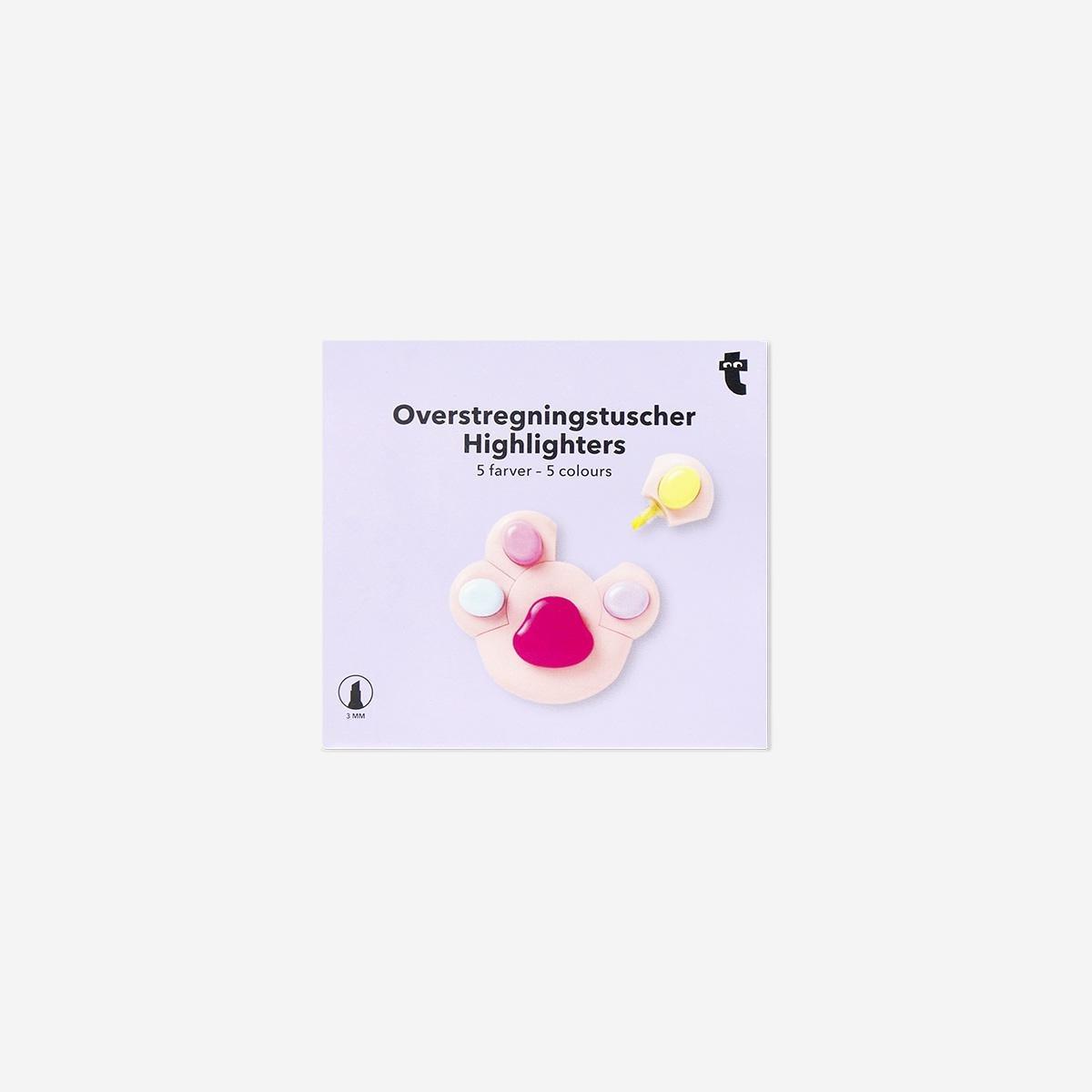 MULTI      Big paw highlighter set