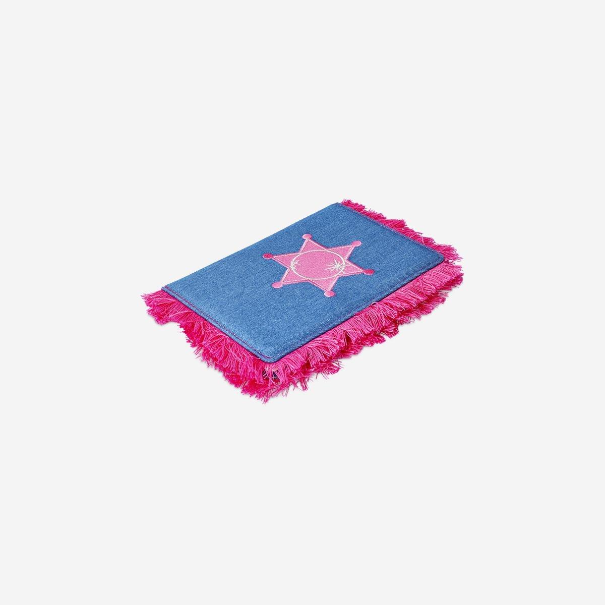 Blue A5 Western Denim Notebook With Tassels