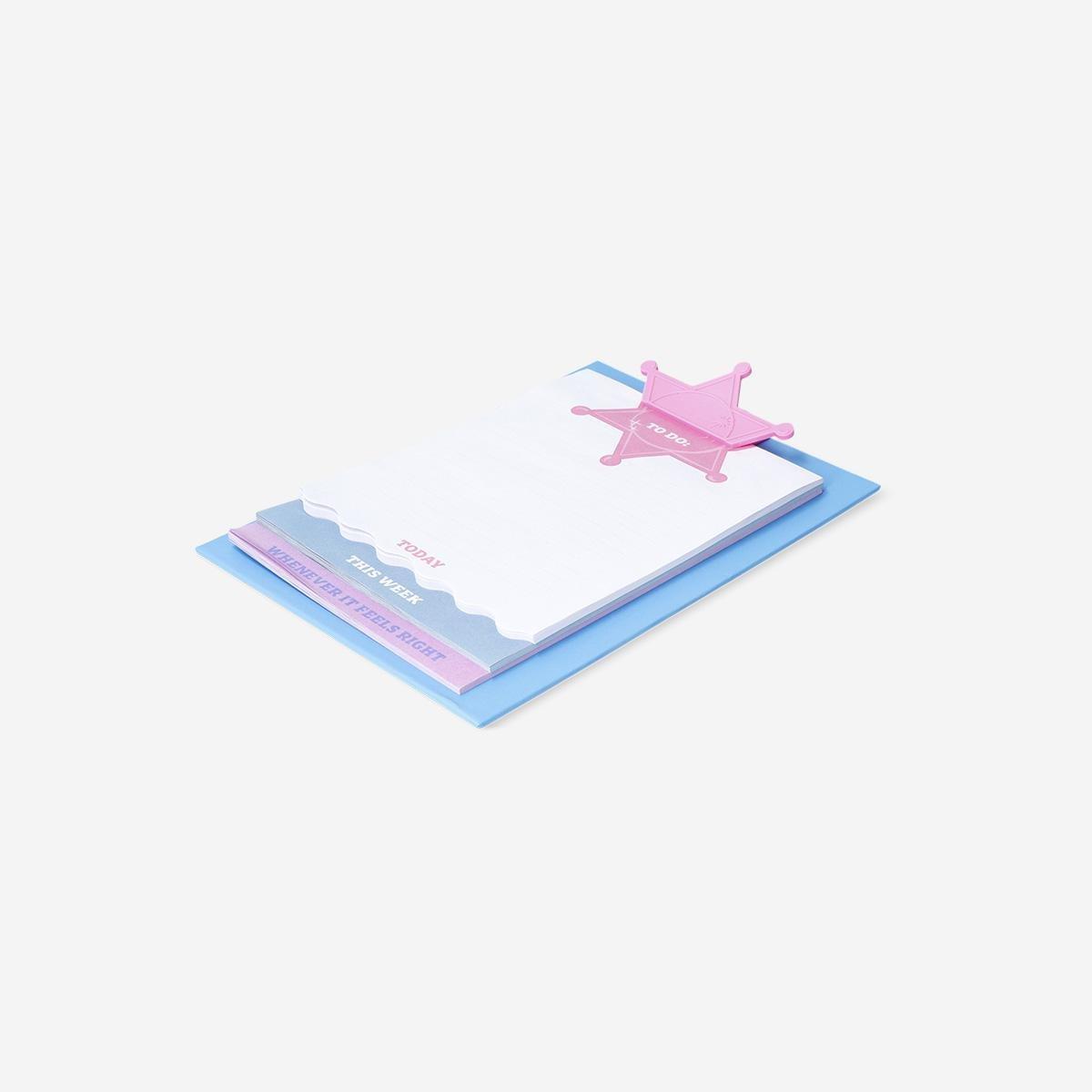 Multicolour Western Clipboard With Paper Pads