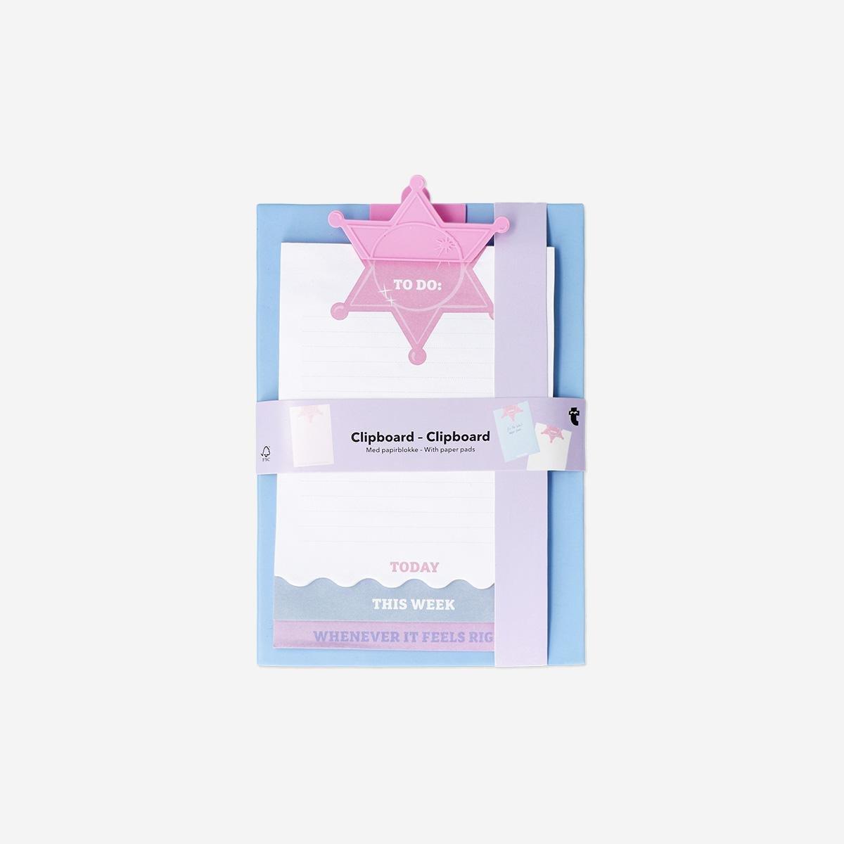 Multicolour Western Clipboard With Paper Pads