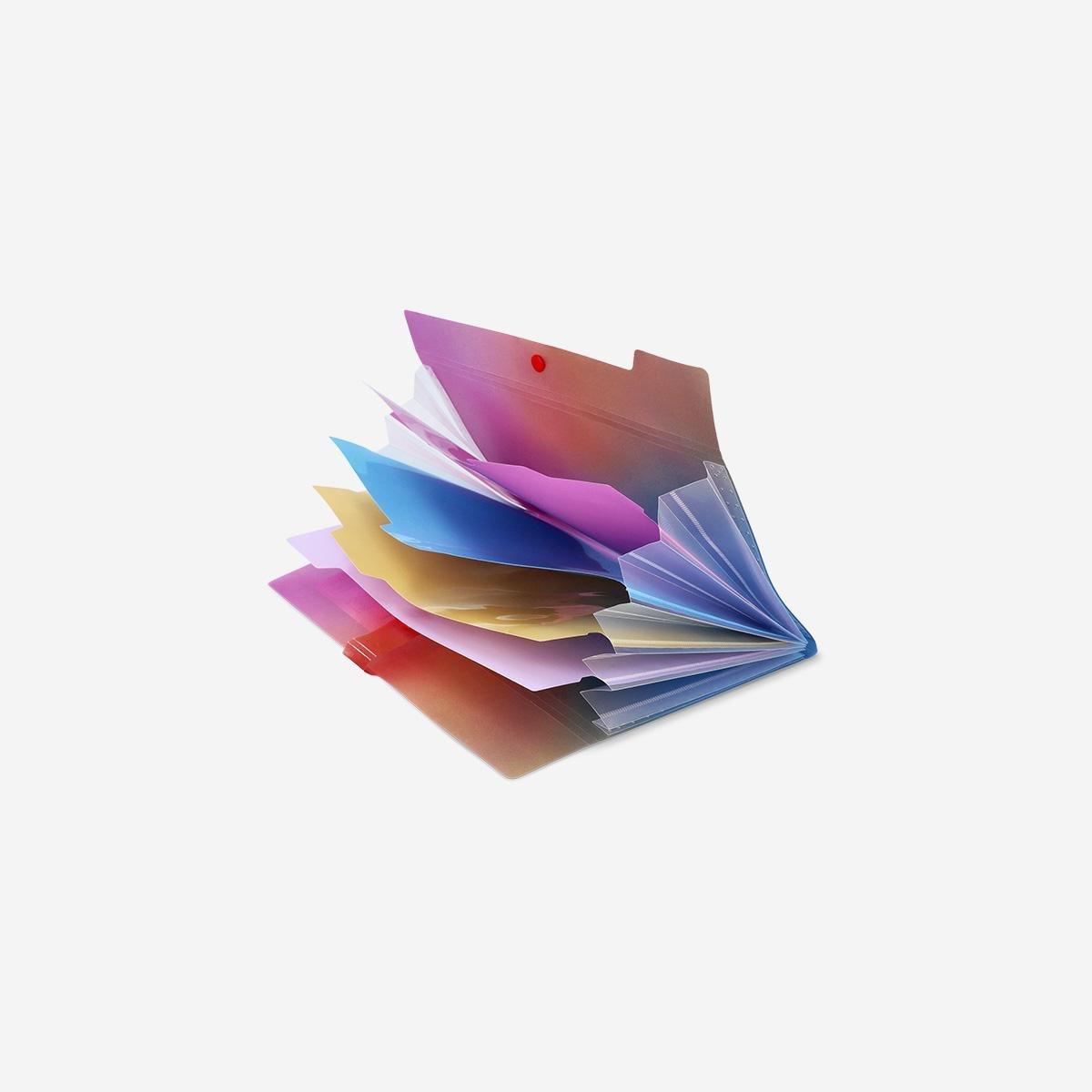 Multicolour A4 Gradient Document Organiser