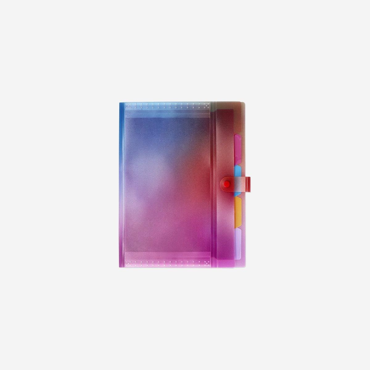 Multicolour A4 Gradient Document Organiser