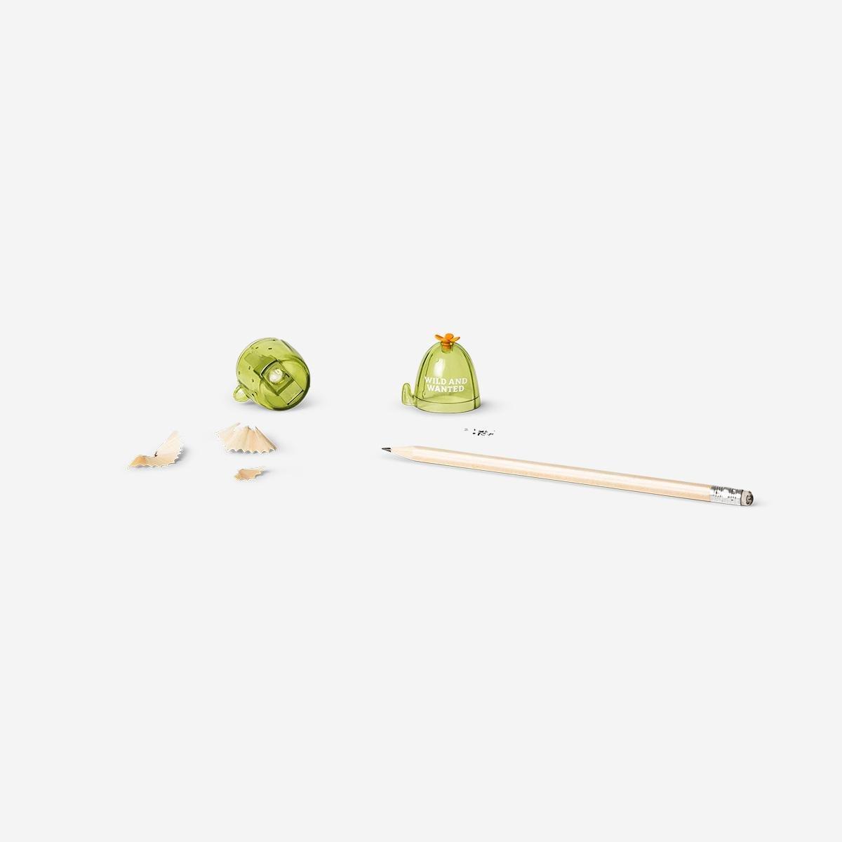 Green Cactus Pencil Sharpener