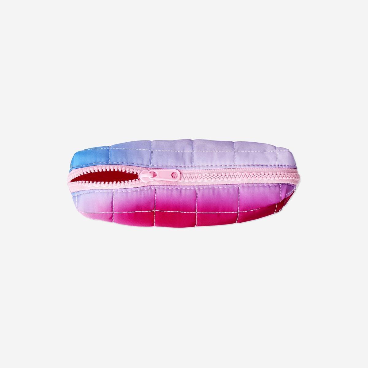 Multicolour Quilted Pencil Case