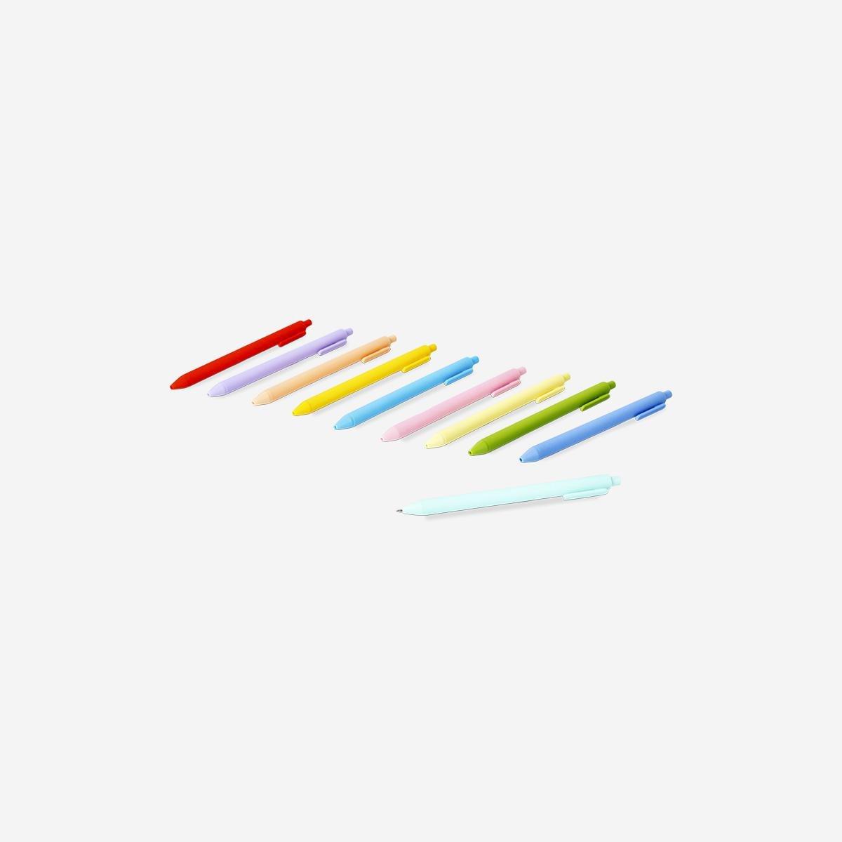 Multicolour Ballpoint Pens - 10 Pcs