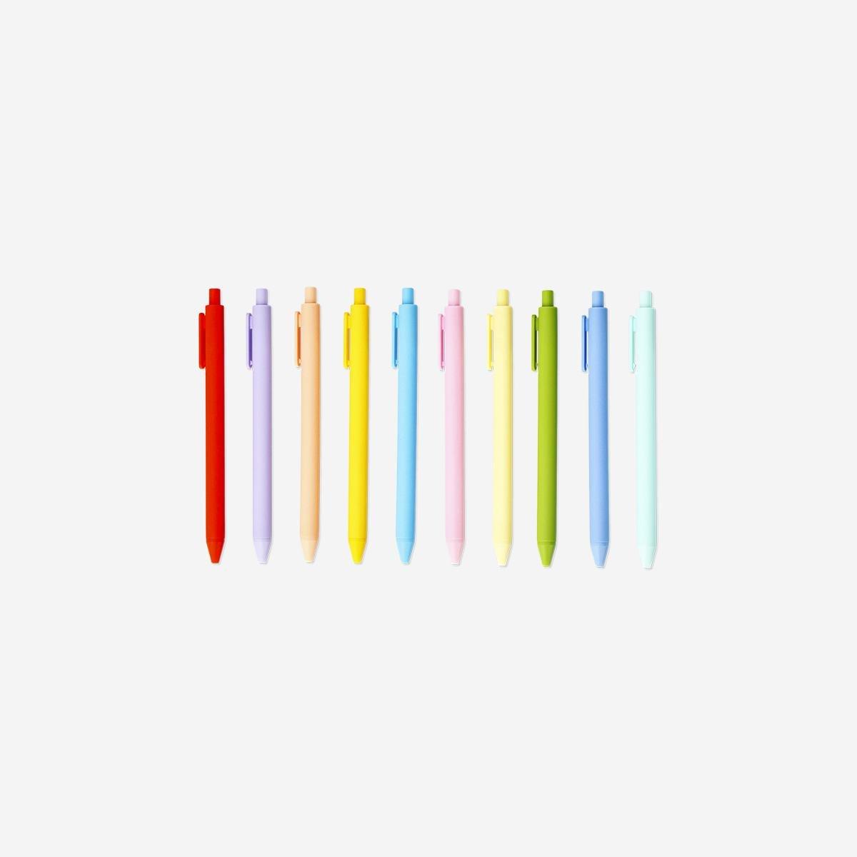 Multicolour Ballpoint Pens - 10 Pcs