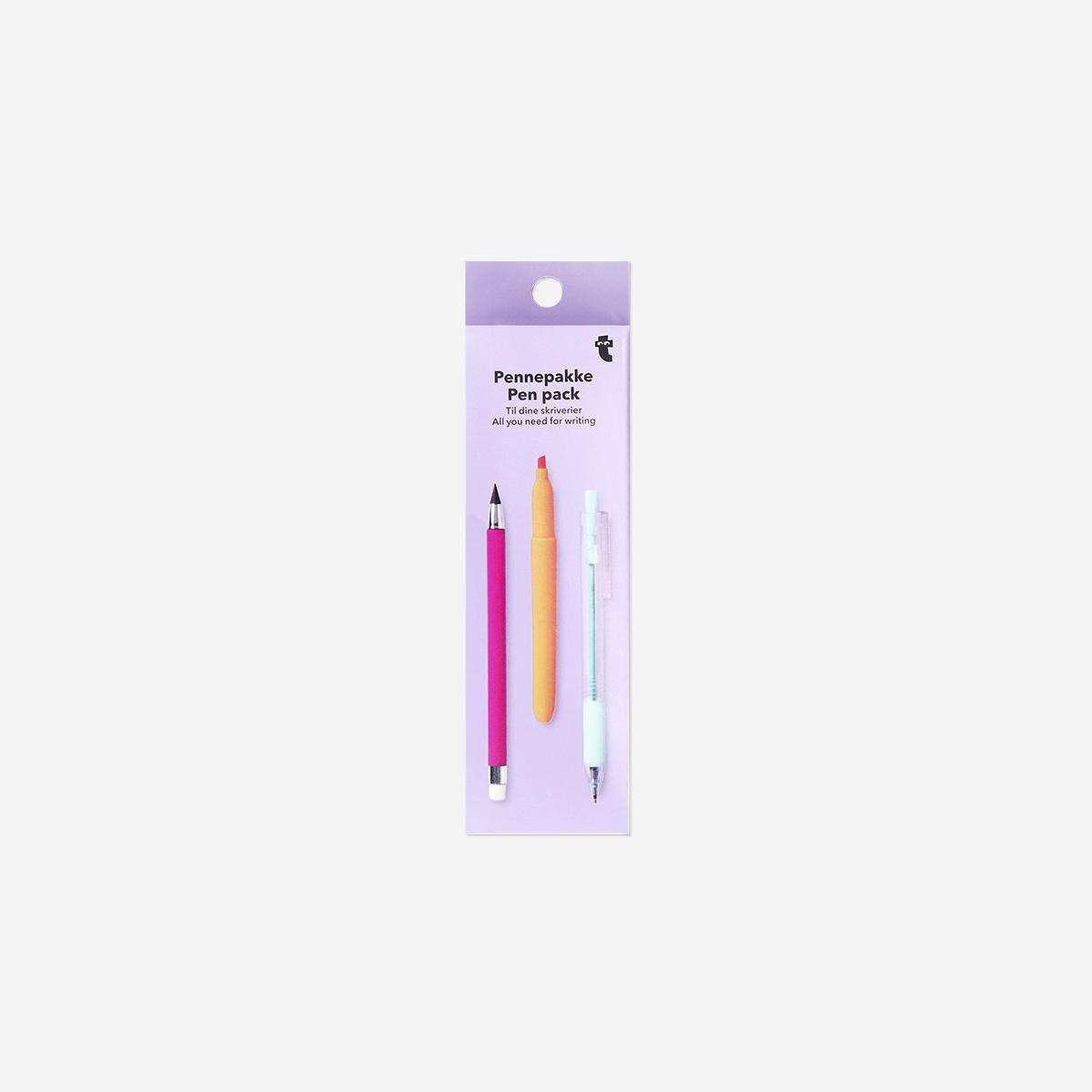 Multicolour Pens And Markers Set - 17 Pcs
