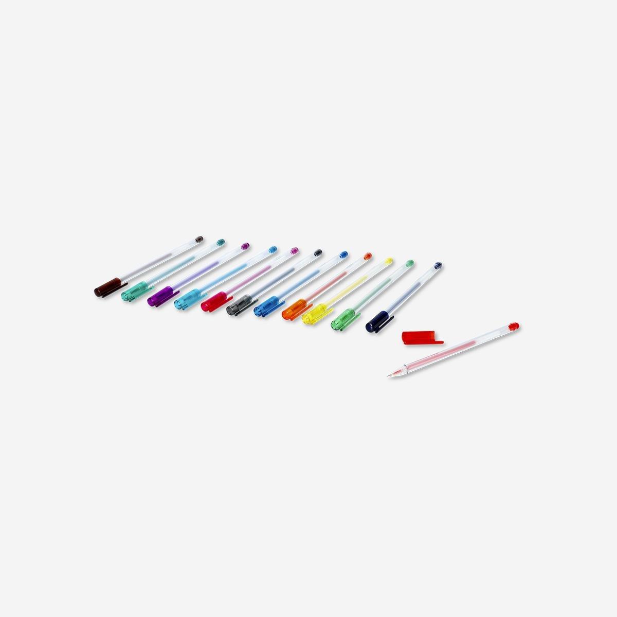 Multicolour Erasable Pens - 12 Pcs