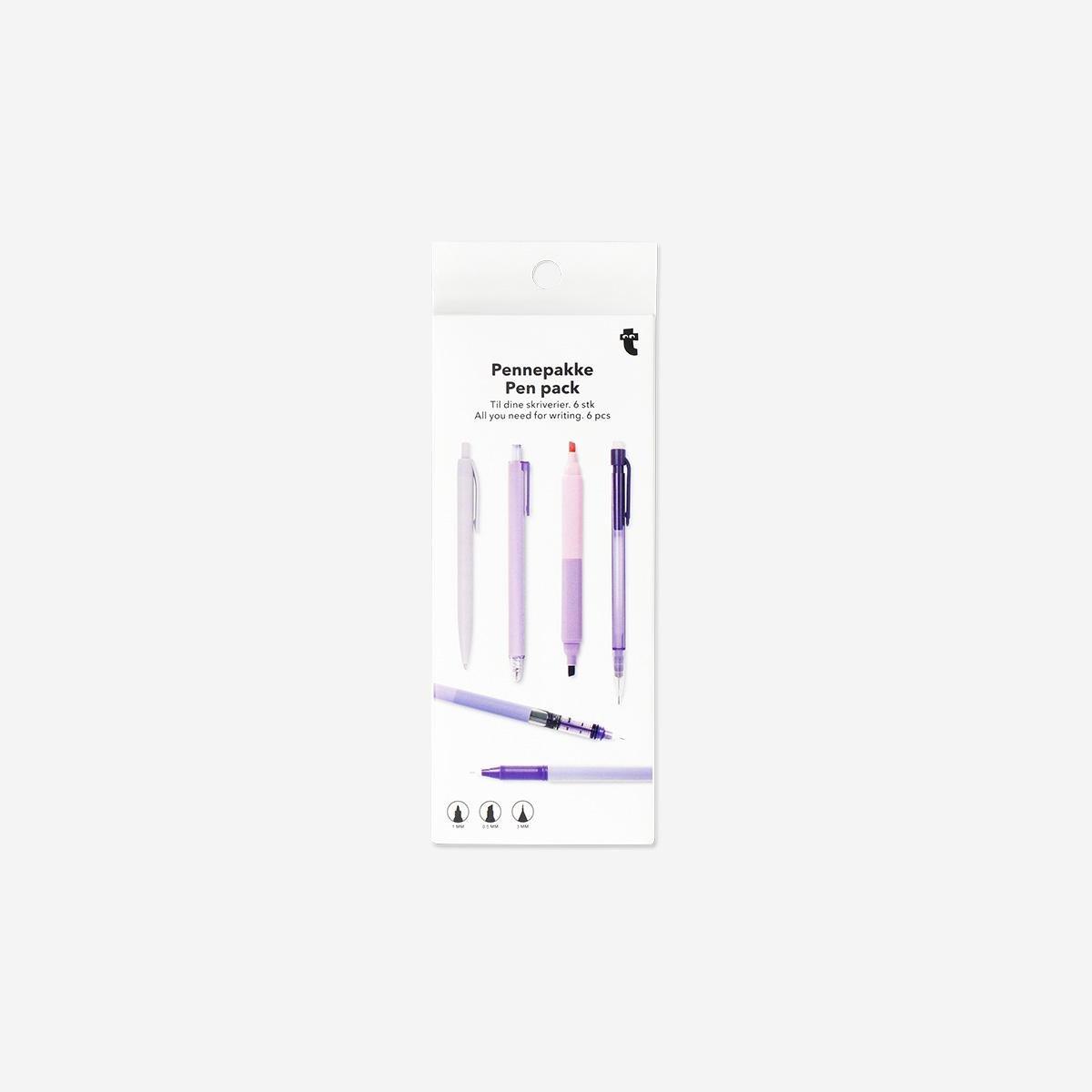 Multicolour Variety Pen Pack - 6 Pcs