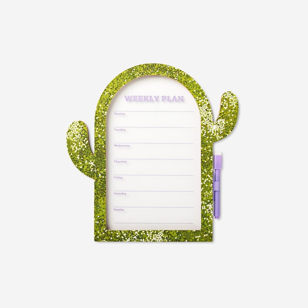 Green Marker Cactus Planner Board