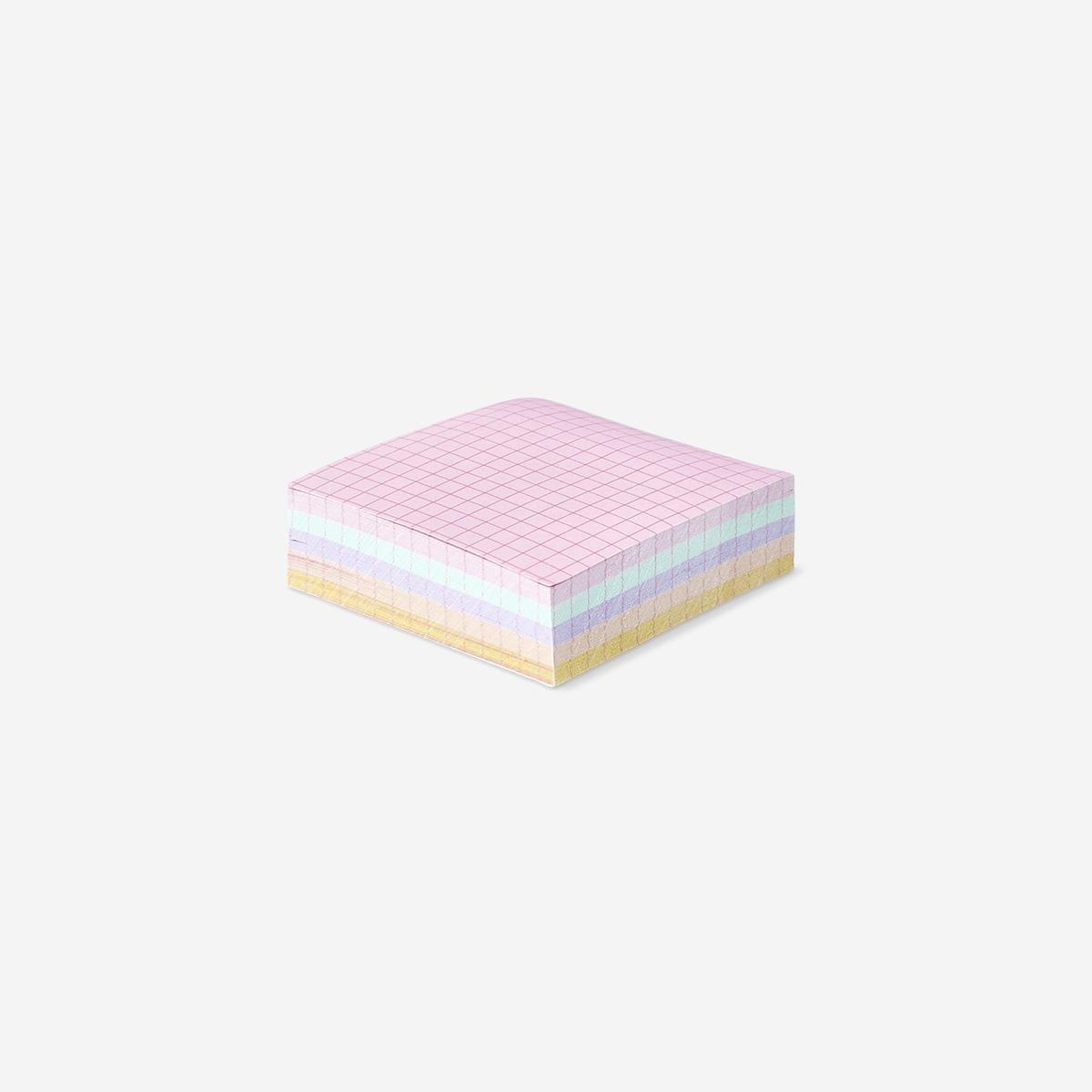Multicolour Sticky Notes With Grid Pattern