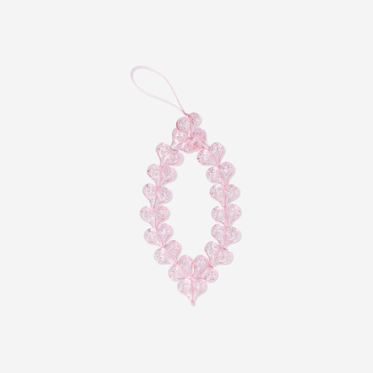 Pink Beaded Phone Charm