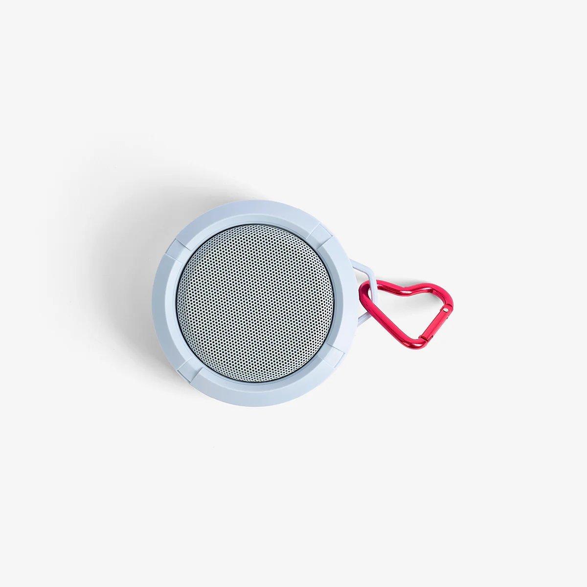 Blue Wireless Speaker With Carabiner