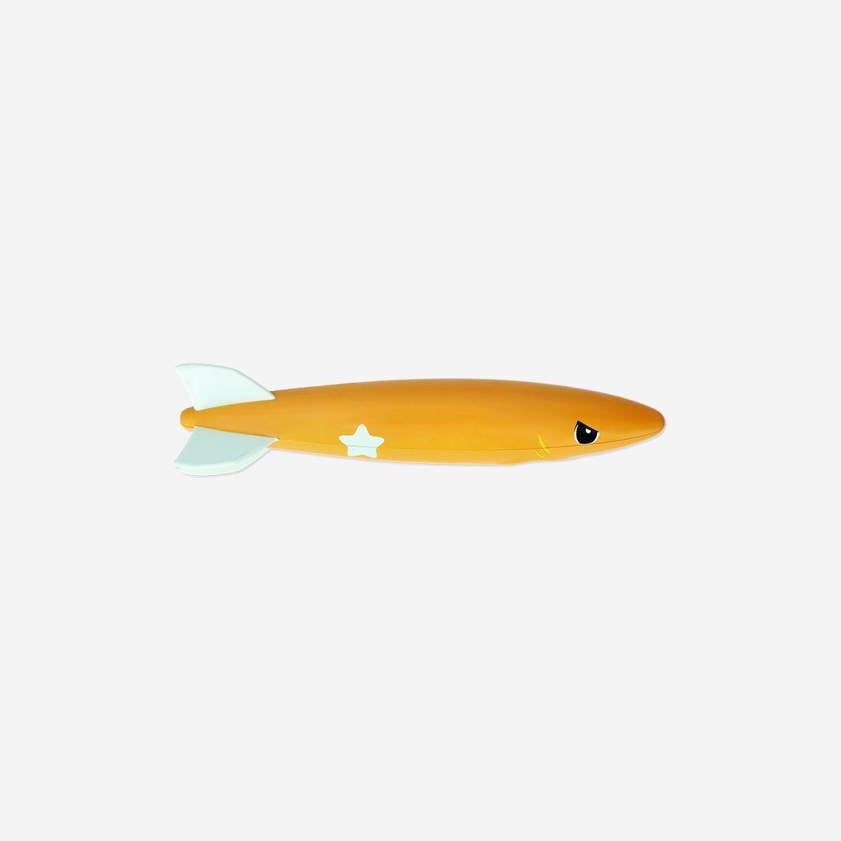 Orange Swimming Shark