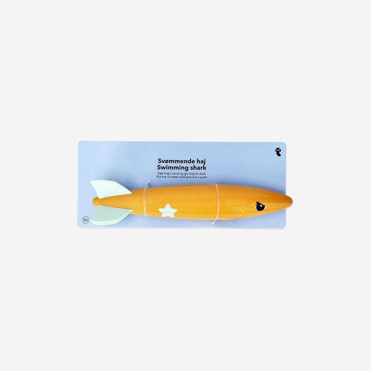 Orange Swimming Shark