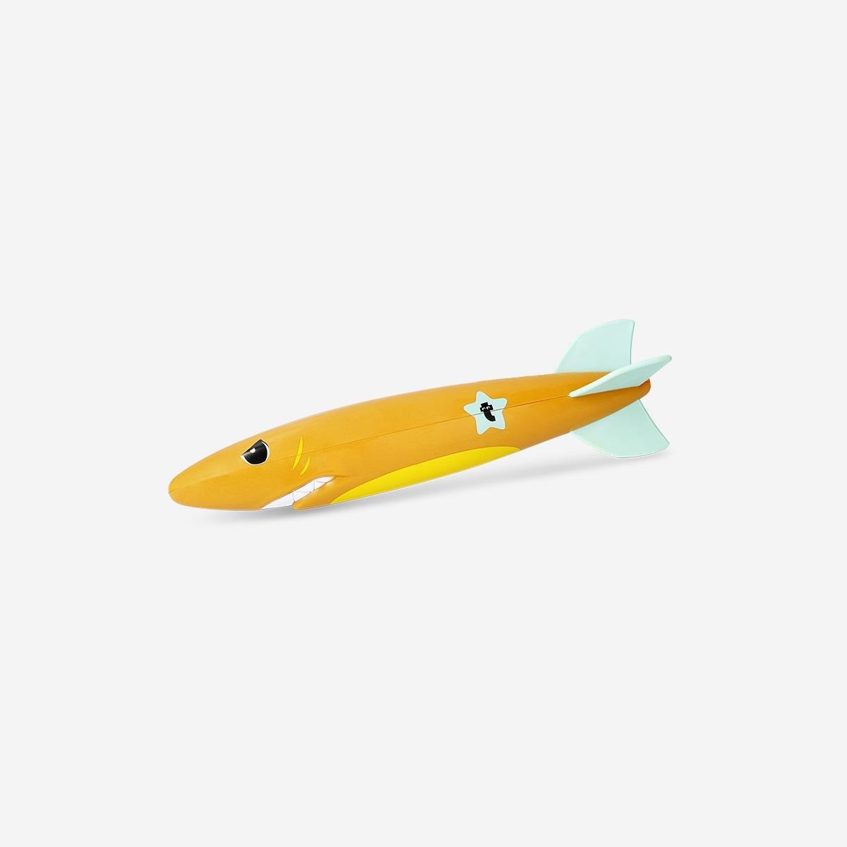 Orange Swimming Shark