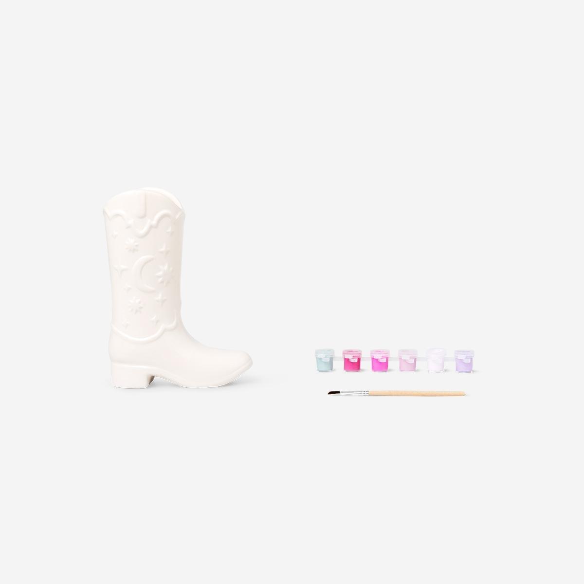 Multicolour Diy Ceramic Cowboy Boot