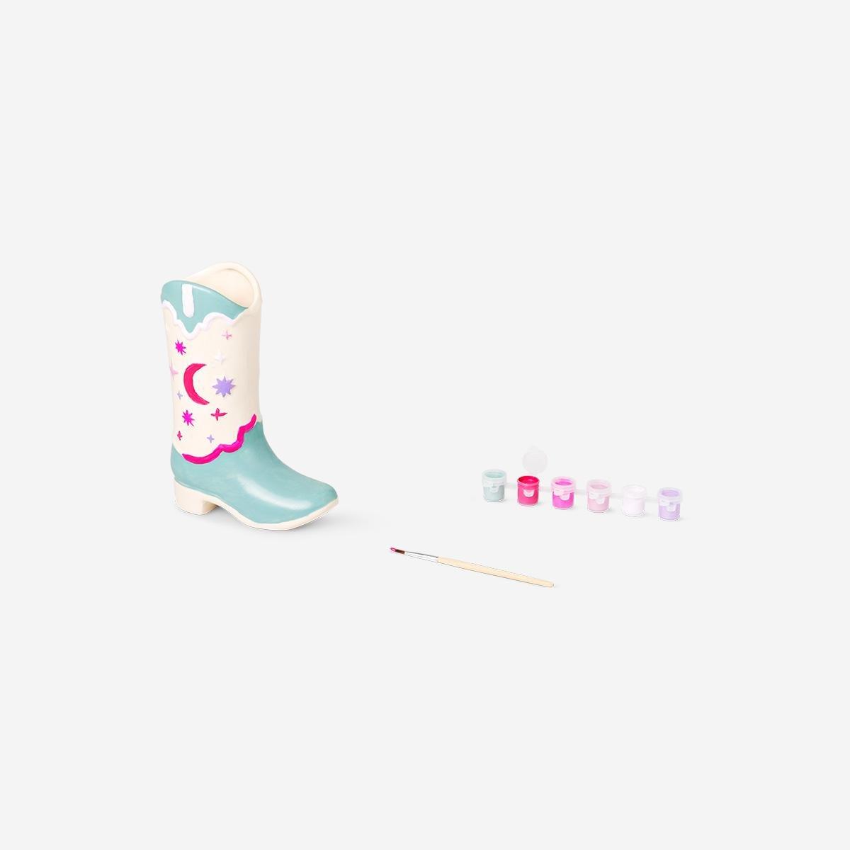 Multicolour Diy Ceramic Cowboy Boot