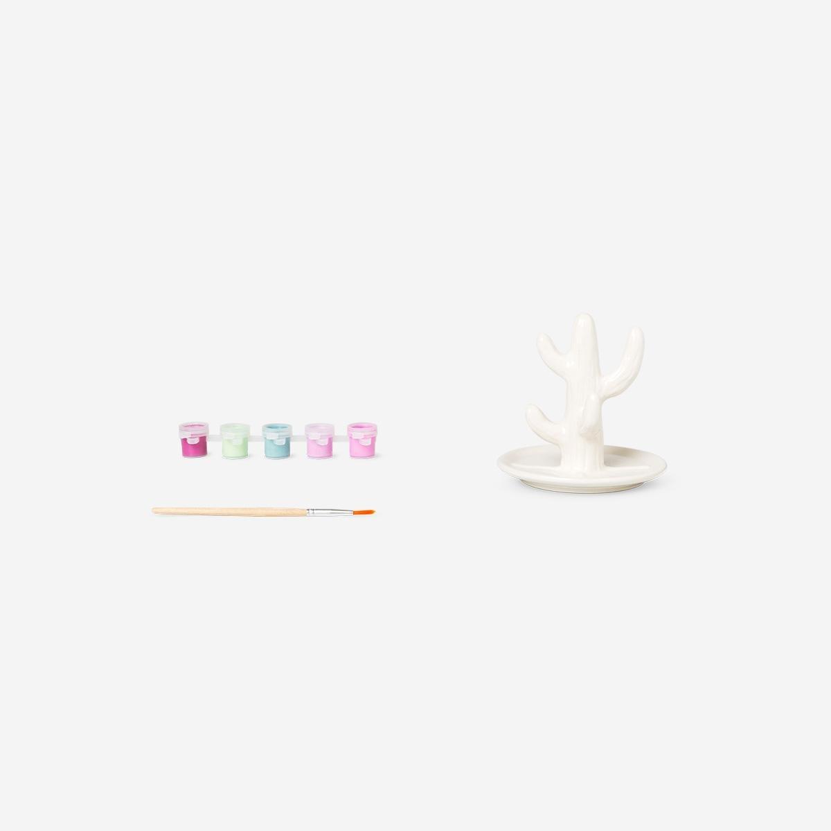 Multicolour Diy Cactus Trinket Tray