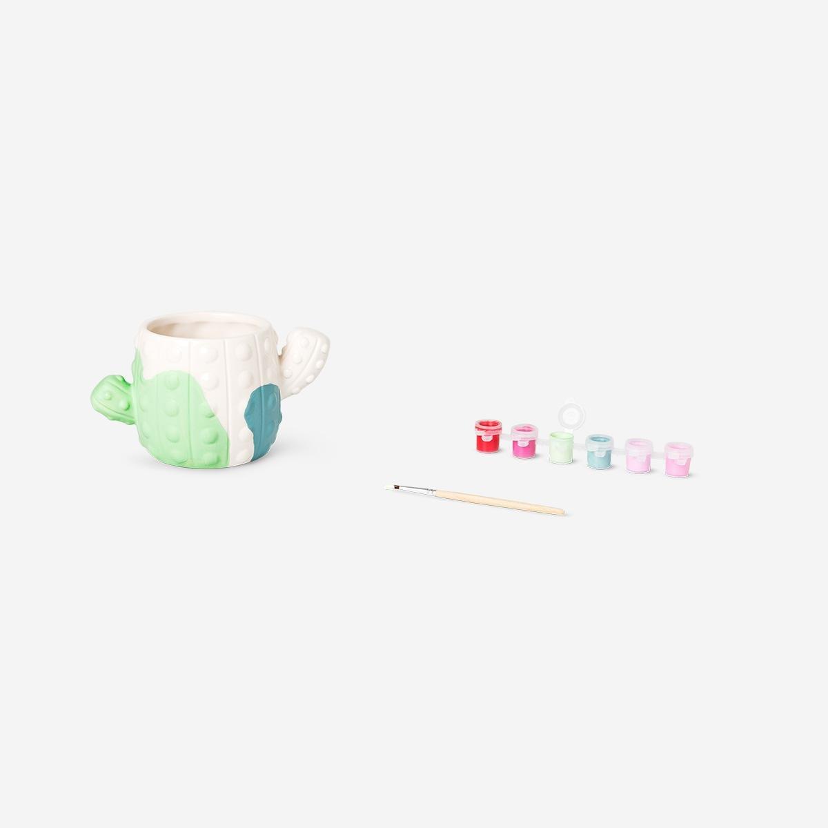Multicolour Diy Cactus Plant Pot
