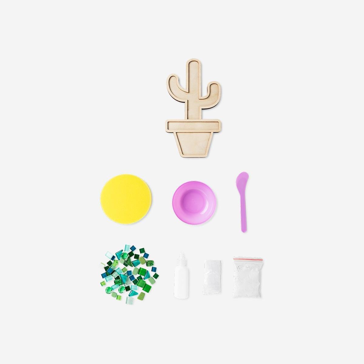 Multicolour Diy Mosaic Cactus