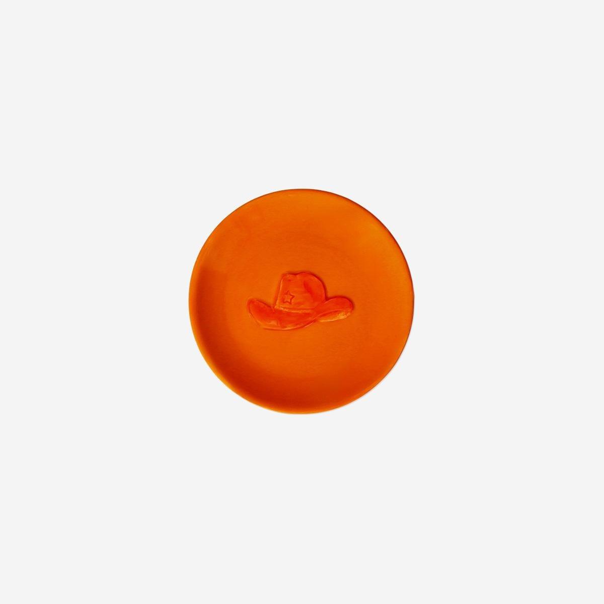 Orange Cowboy Hat Dish 