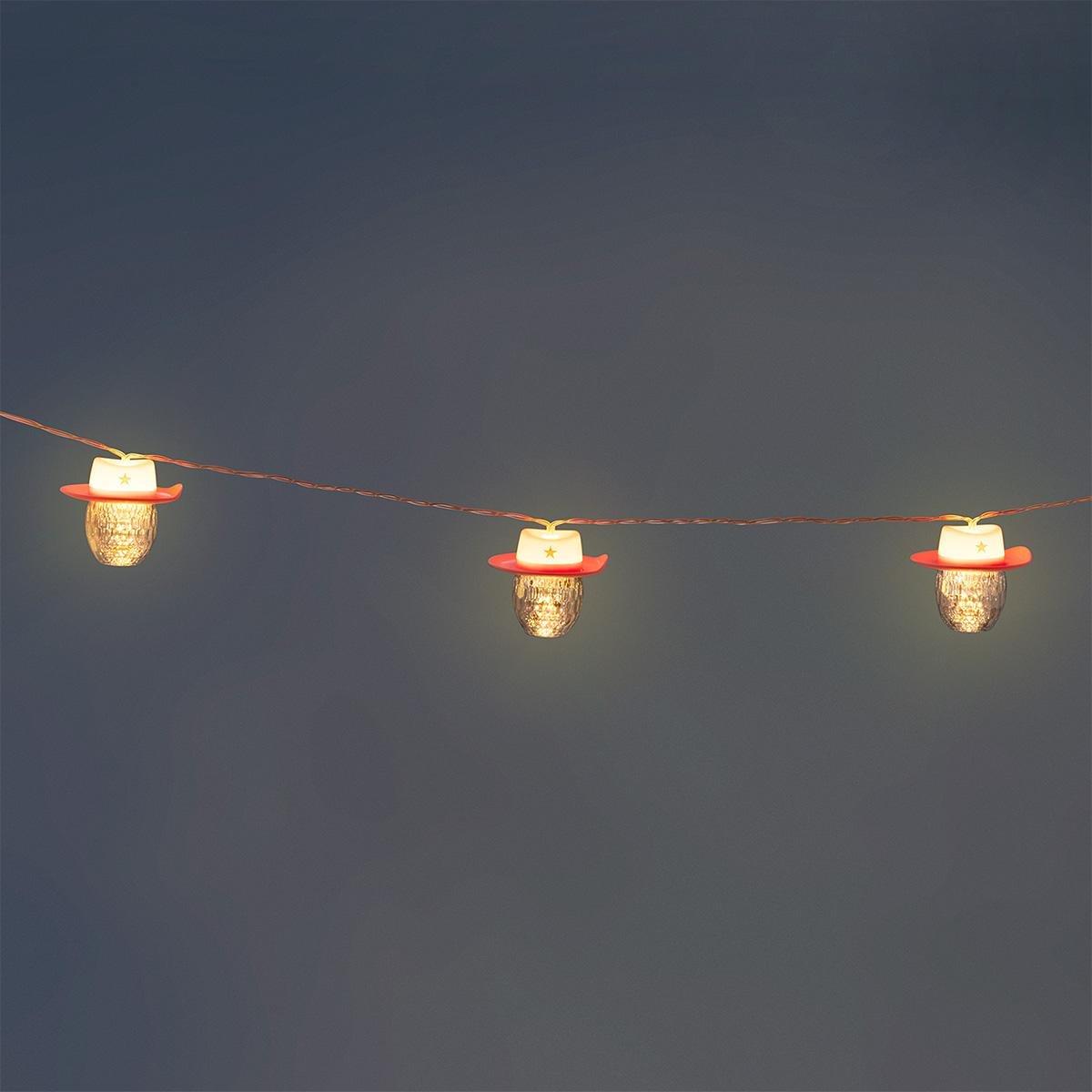 Multicolour Cowboy Hat String Lights