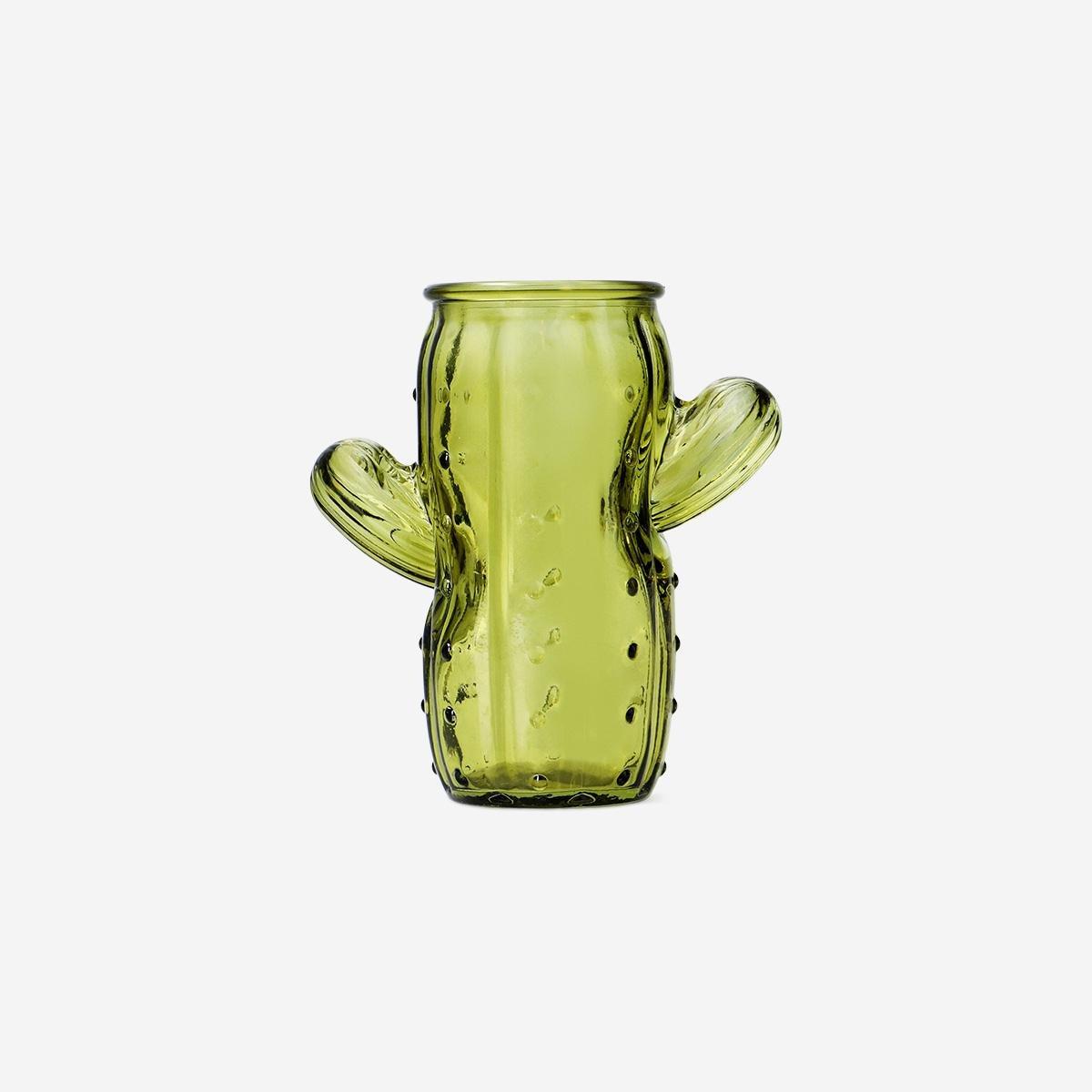 Green Cactus Vase - 16 Cm