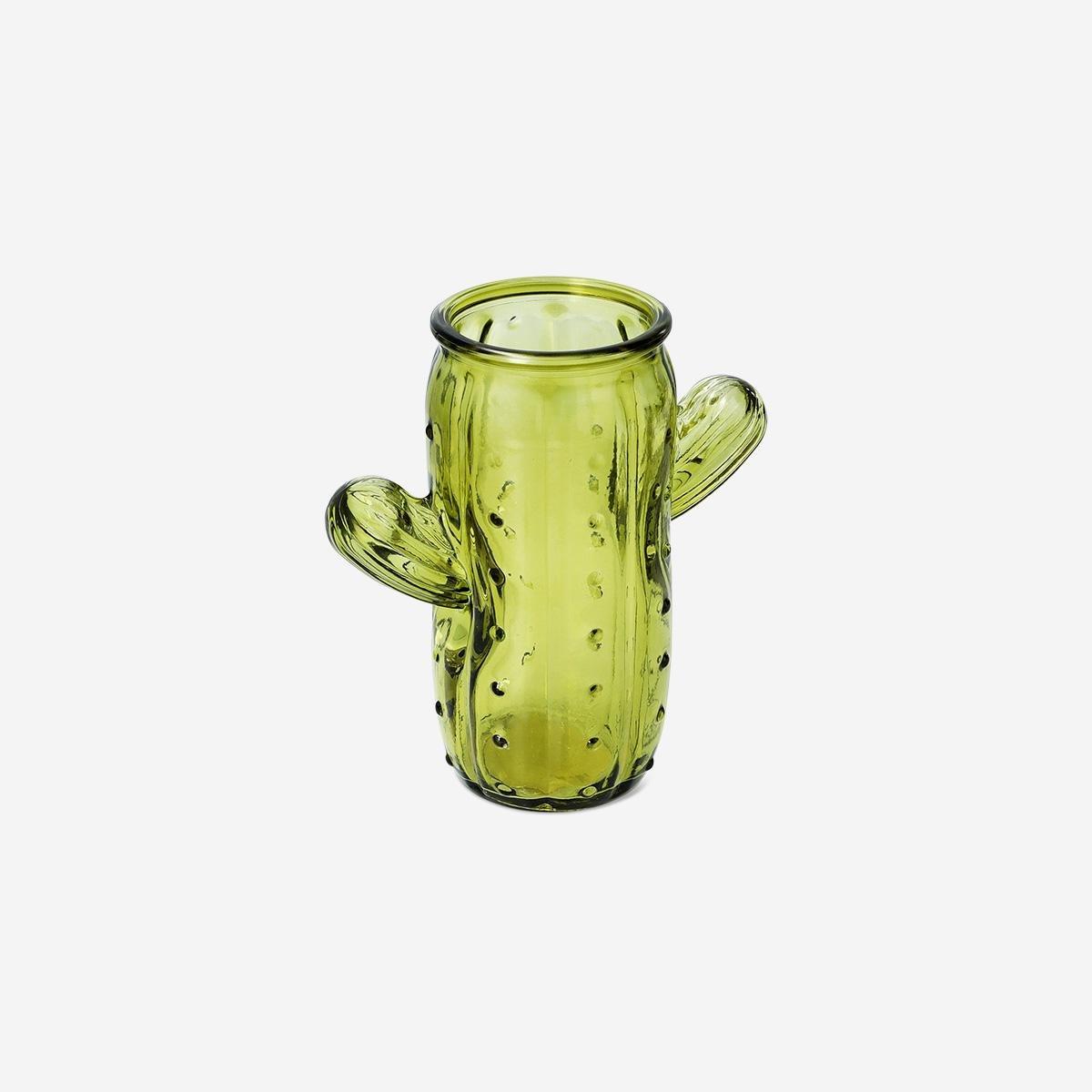 Green Cactus Vase - 16 Cm