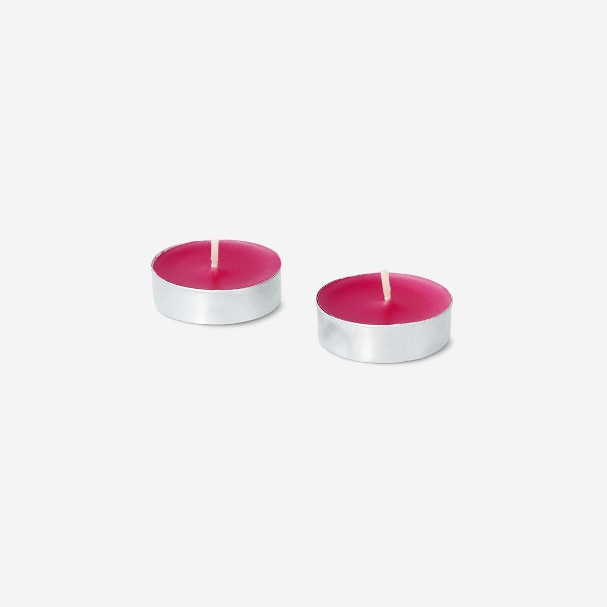 Pink Watermelon Scented Tealights, 18 Pcs